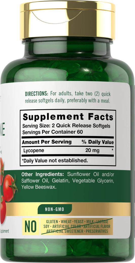 Carlyle Lycopene 20mg 120 softgels pack shot