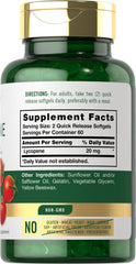 Carlyle Lycopene 20mg 120 softgels pack shot