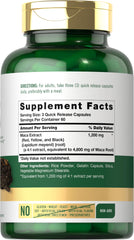180-count Maca Root capsules bottle