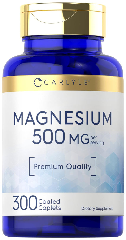 Carlyle Magnesium 500mg bottle - front label