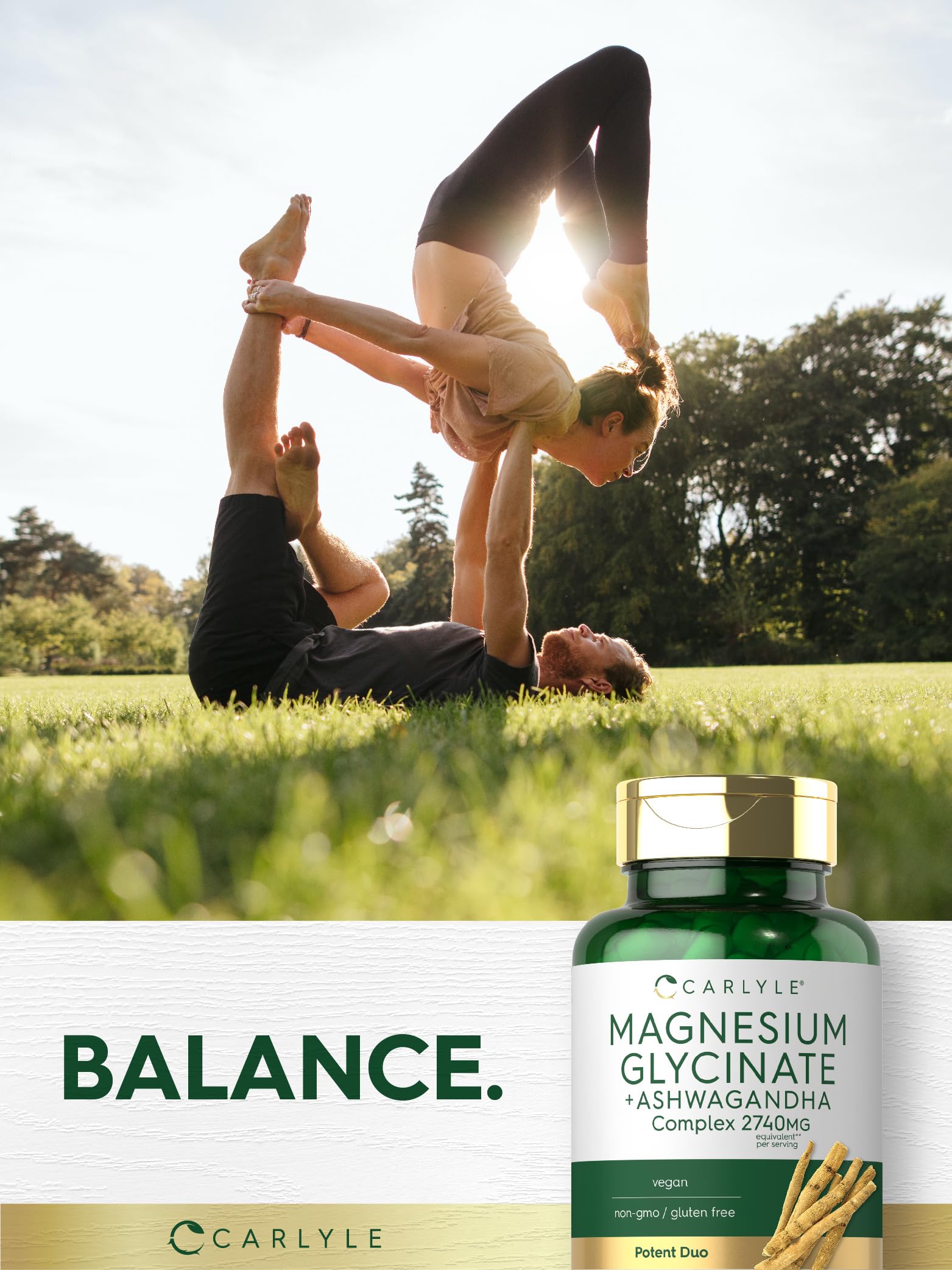 Capsules with measuring spoon in a natural setting