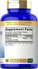 Close-up of Carlyle Magnesium Oxide 500mg label