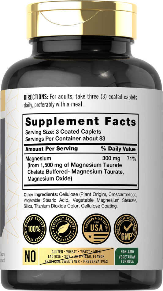Close-up of bottle label highlighting chelated and buffered formula