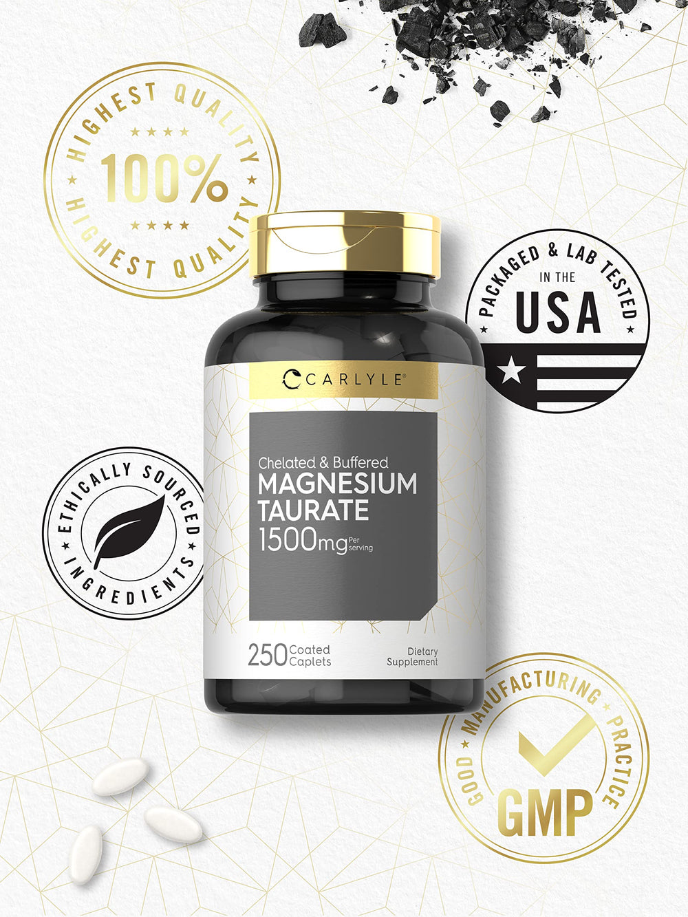 Supplement facts panel for 1500 mg per serving