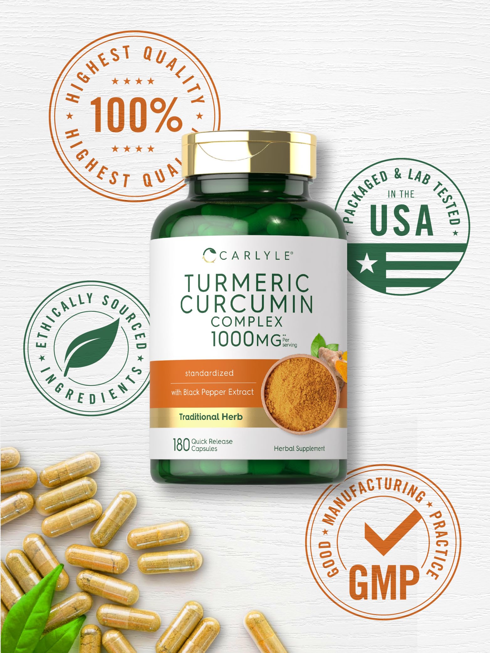 Laboratory tested Carlyle quality seal and trusted ingredients