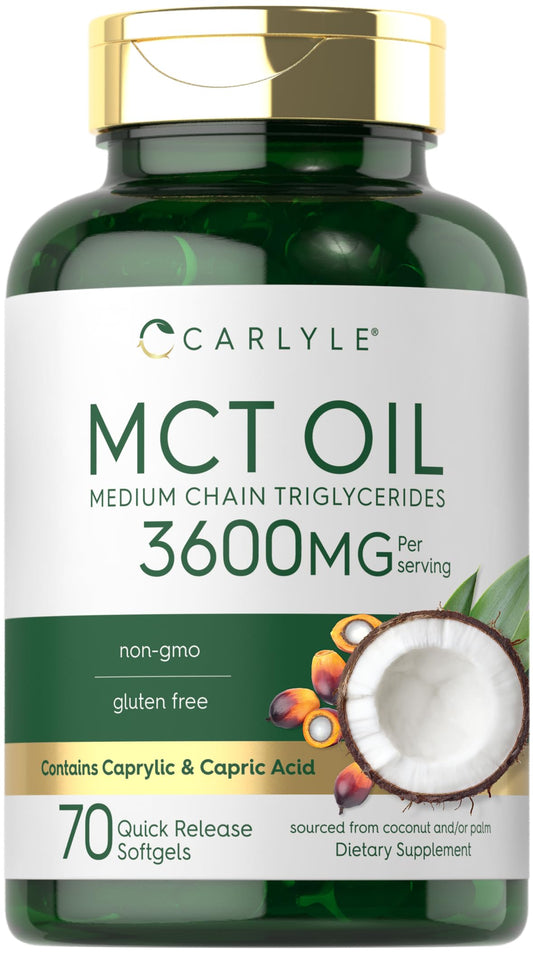 Carlyle MCT Oil Capsules bottle label