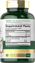 Close-up of Carlyle MCT Oil Capsules 3600mg per serving