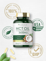 Non-GMO and gluten-free Carlyle MCT Oil label