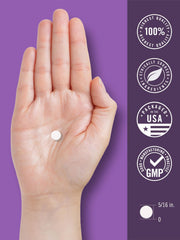 Supplement facts panel for Carlyle Melatonin 10mg