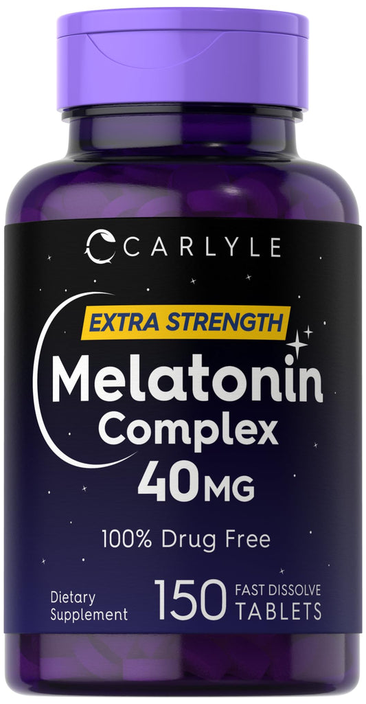 Carlyle Melatonin 40mg Complex bottle and label