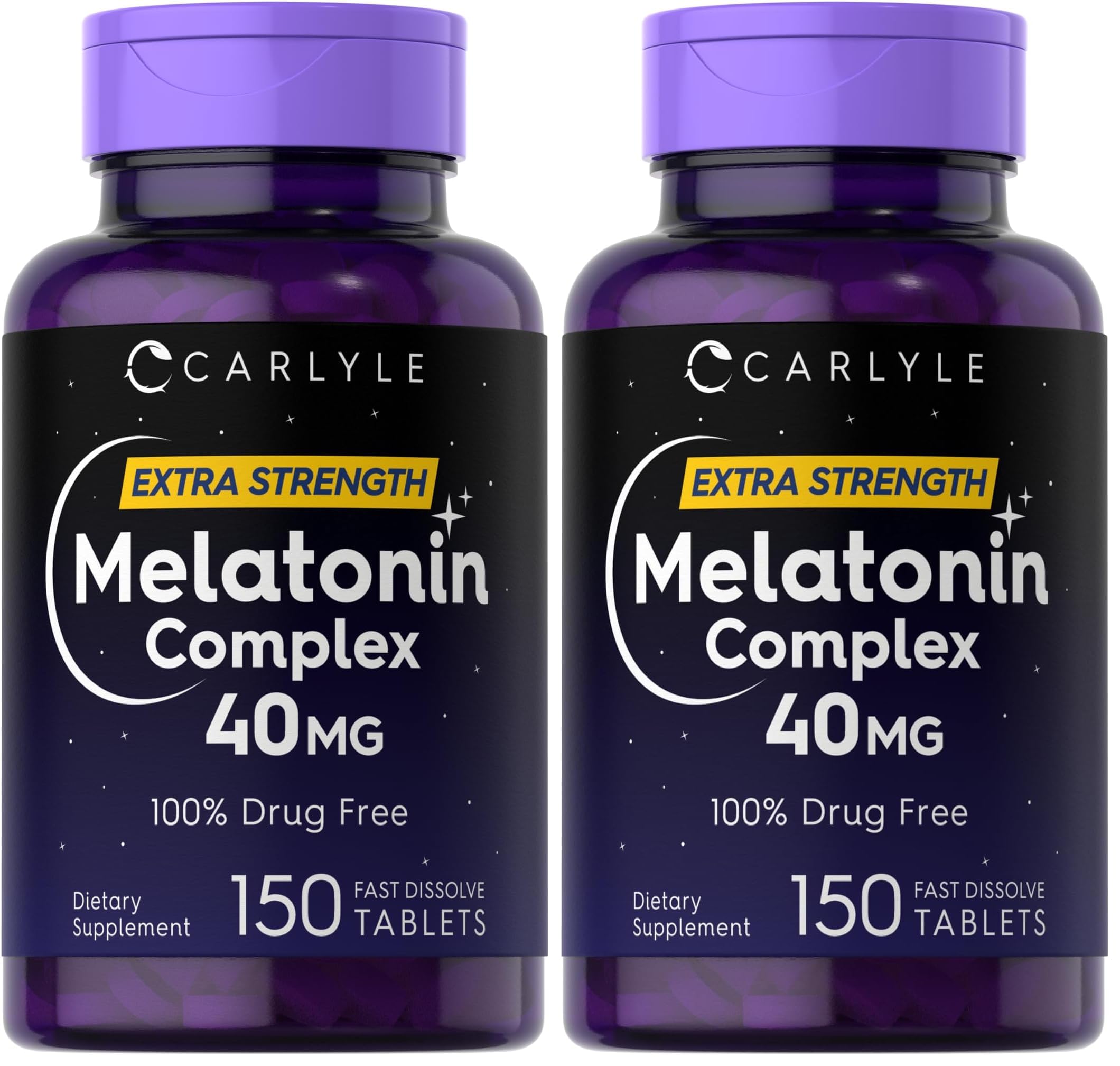 Carlyle Melatonin 40mg Complex bottle – front view