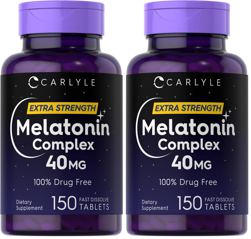 Carlyle Melatonin 40mg Complex bottle – front view