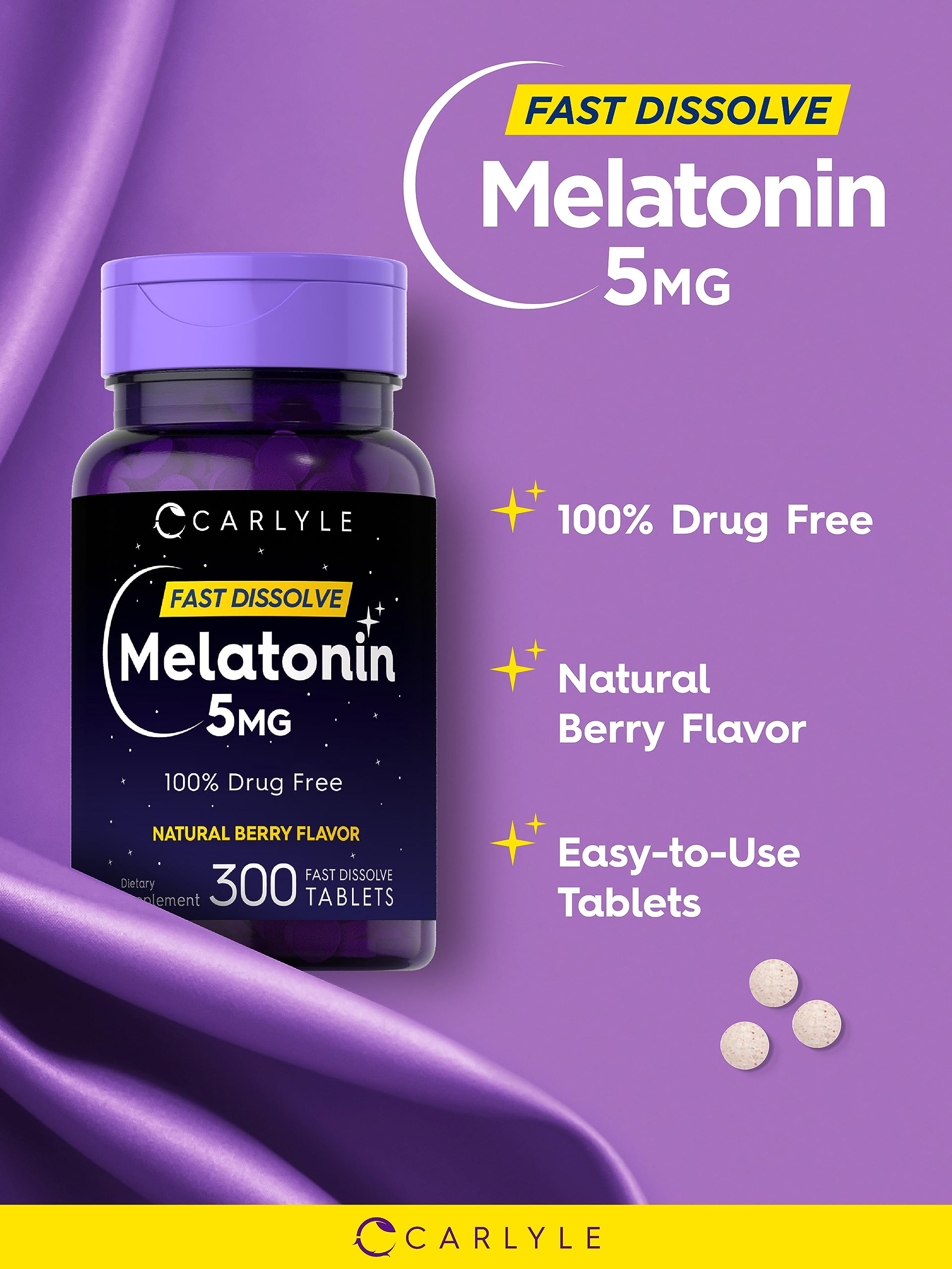 Melatonin 5 mg non-GMO dietary supplement box