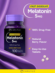 Melatonin 5 mg non-GMO dietary supplement box