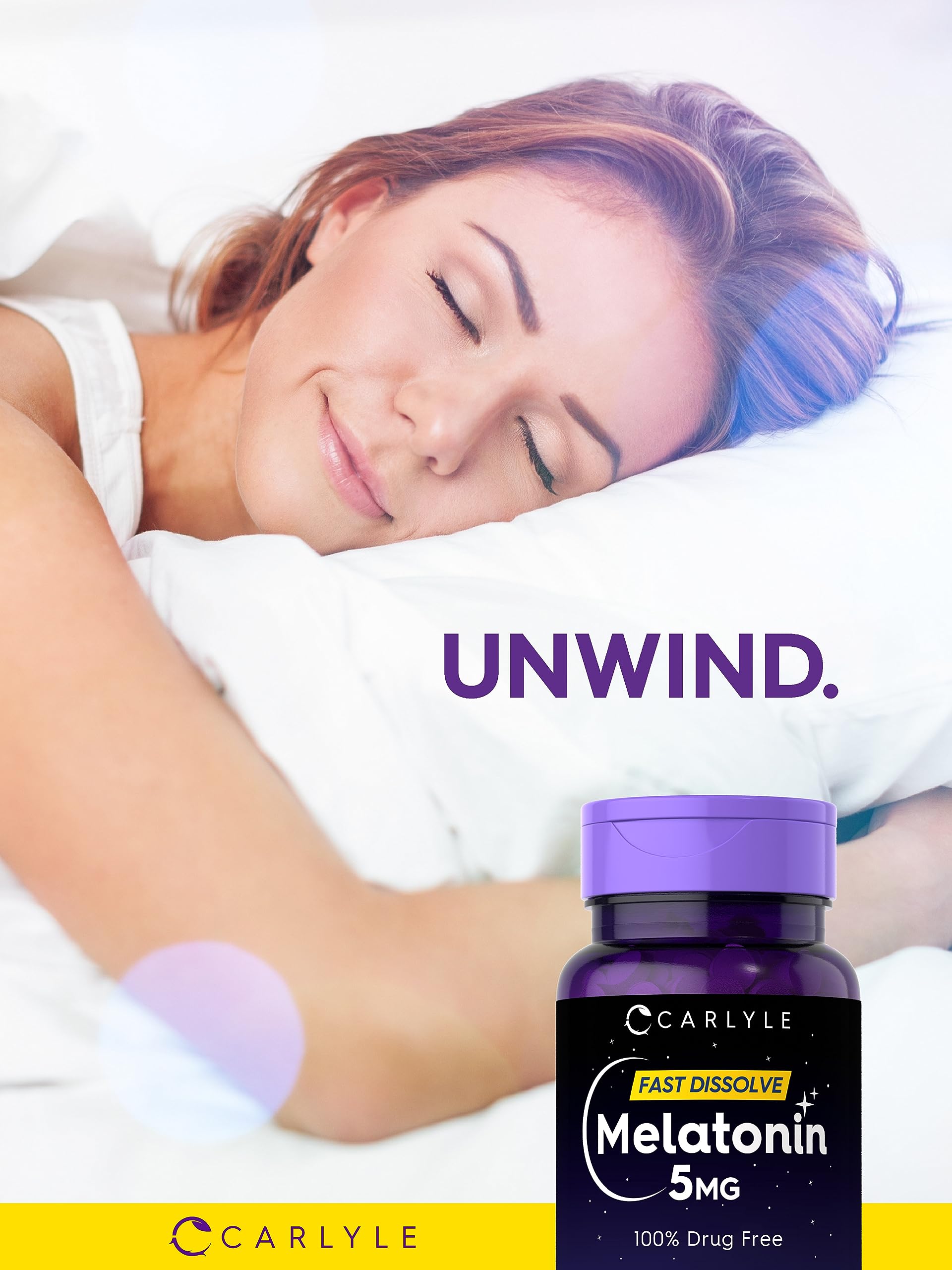Non-GMO Carlyle Melatonin 5 mg Berry flavor