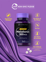 Gluten-free label on Carlyle Melatonin packaging