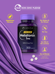 Gluten-free and non-GMO Carlyle Melatonin supplement