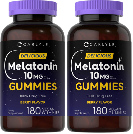 Carlyle Melatonin Gummies Berry Flavor front of packaging
