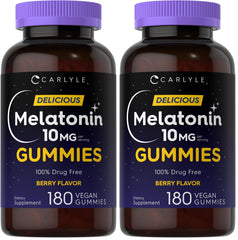 Carlyle Melatonin Gummies Berry Flavor front of packaging