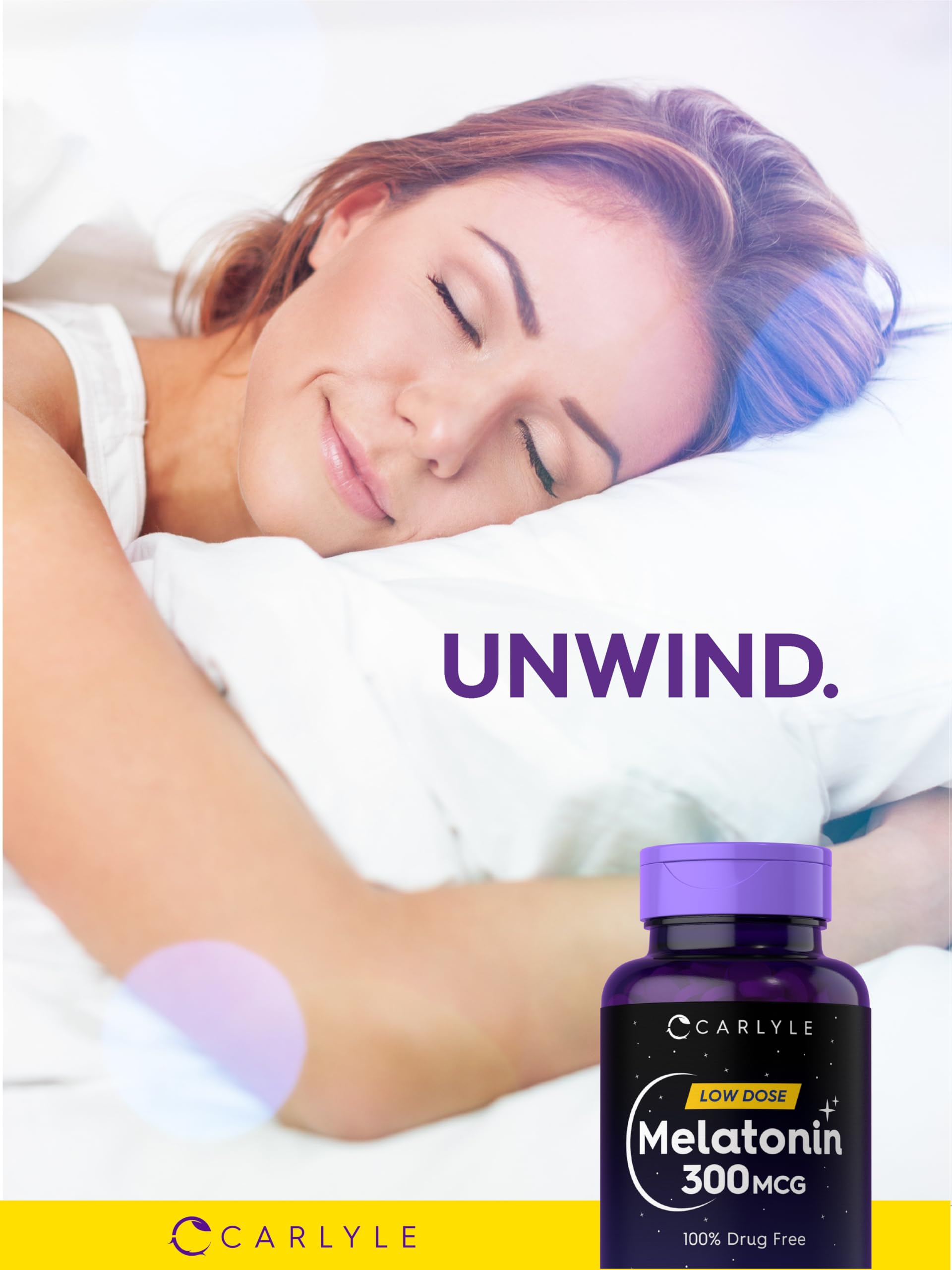 Carlyle Melatonin packaging bottle