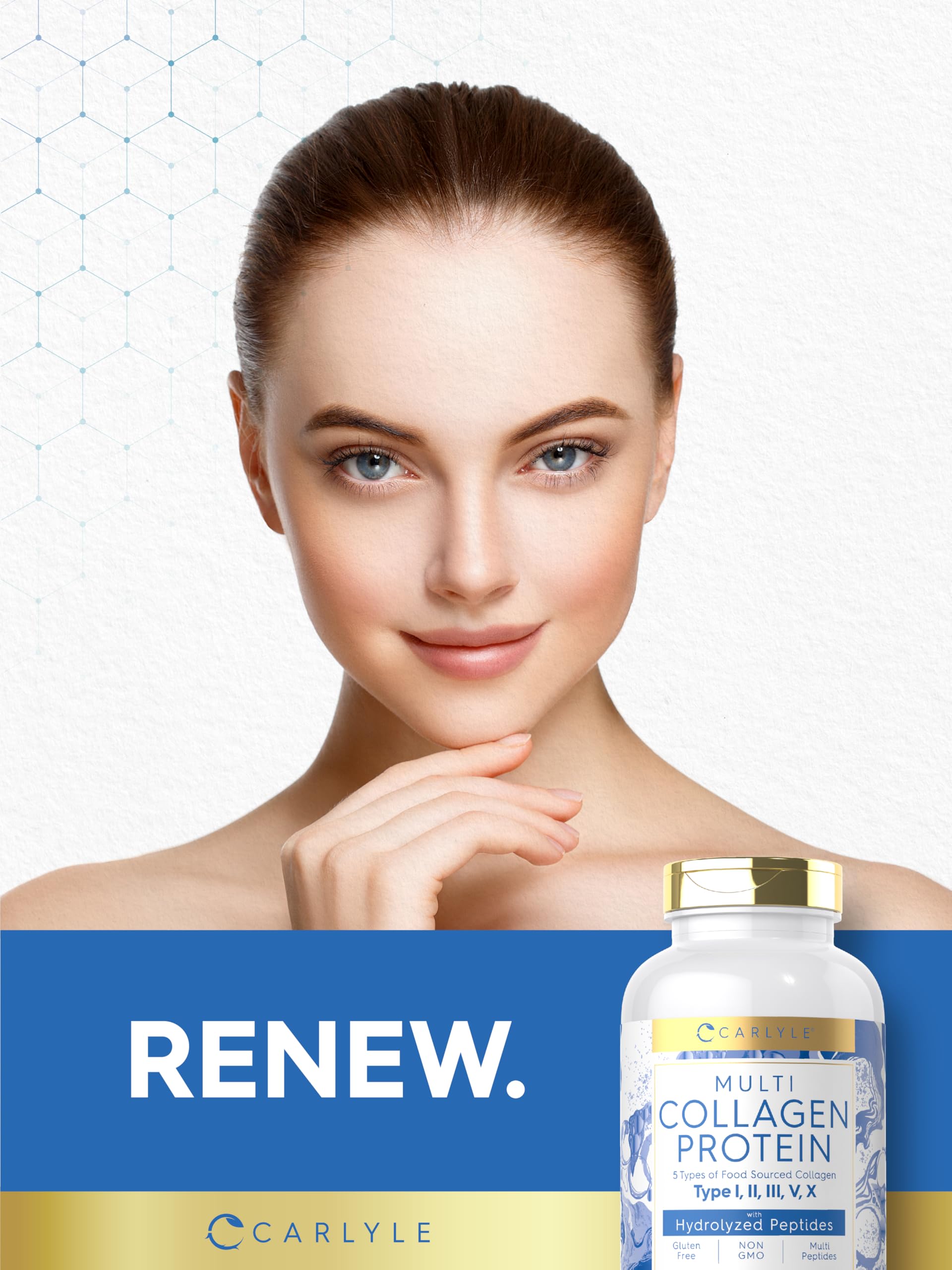 Front view of Carlyle Multi Collagen packaging