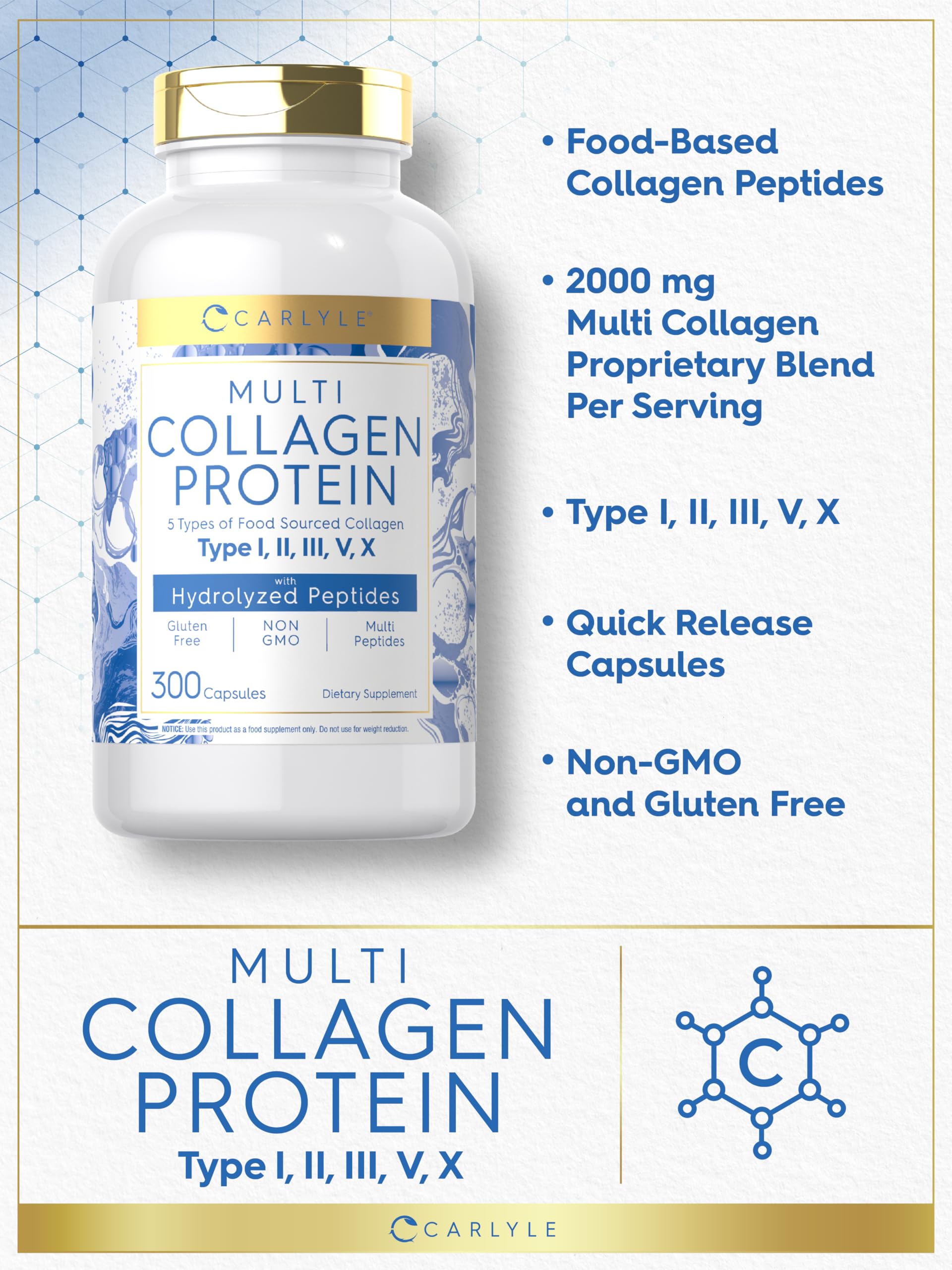 Non-GMO and gluten-free indicators on bottle