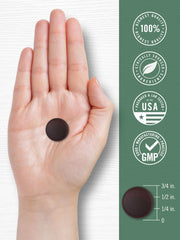 Nutrition facts panel on Carlyle Mushroom Supplement Gummies bottle