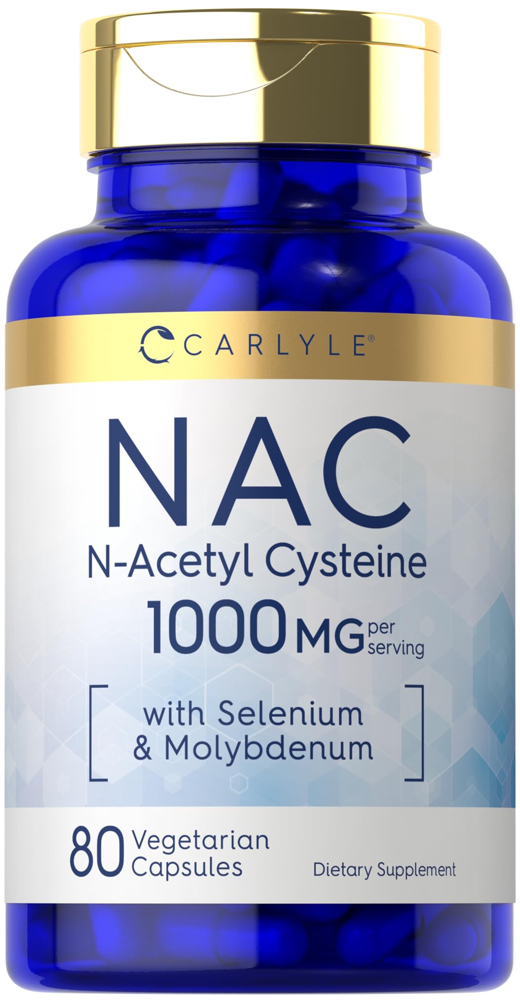 Carlyle NAC 1000mg bottle label