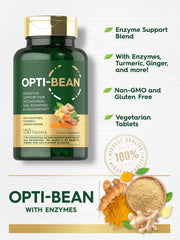 Illustration of Opti-Bean enzyme blend and herbal complex