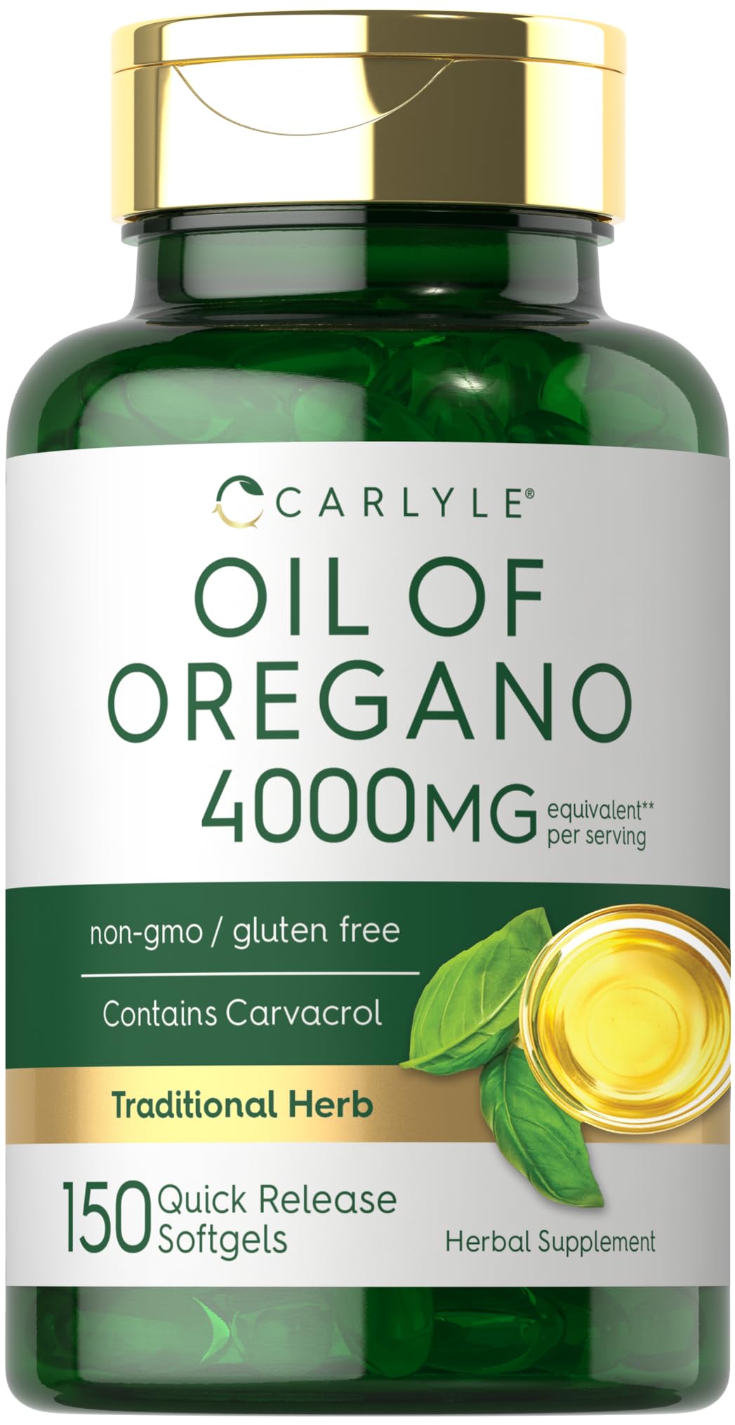 Carlyle Oregano Oil 4000mg bottle front label