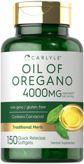 Carlyle Oregano Oil 4000mg bottle front label