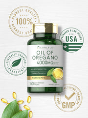 Carlyle brand logo with oregano oil product