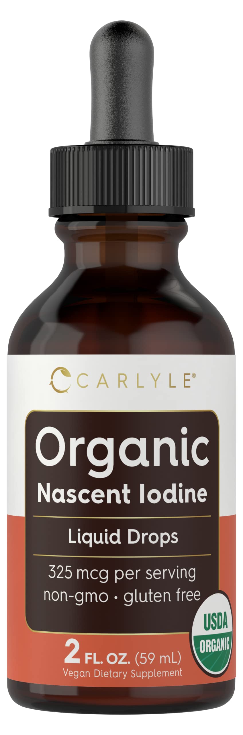 Carlyle Organic Nascent Iodine liquid drops bottle 2 oz
