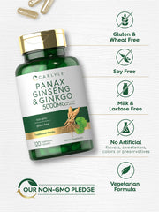 Eco-friendly glass bottle with Carlyle label