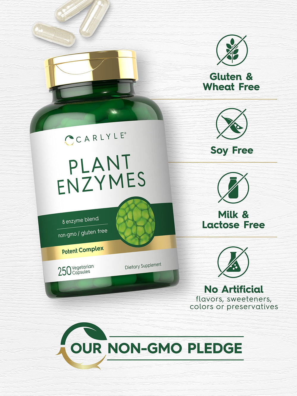 Carlyle Plant Enzymes bottle with seal