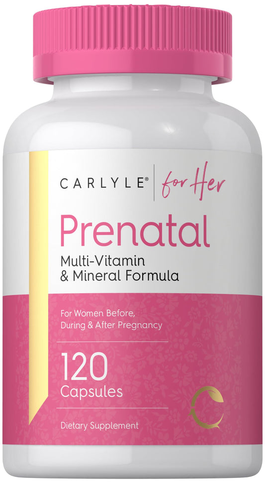 Bottle of Carlyle Prenatal Vitamins for Women