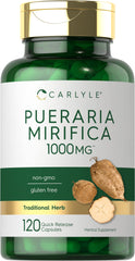 Carlyle Pueraria Mirifica capsules bottle label 1000mg 120-count
