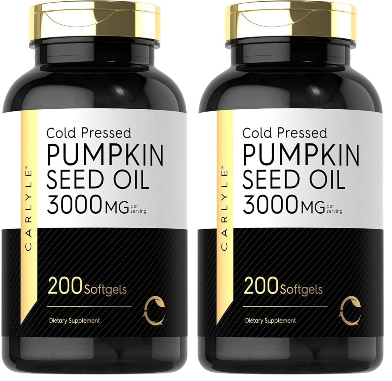 Carlyle Pumpkin Seed Oil 3000mg bottle - 200 softgels