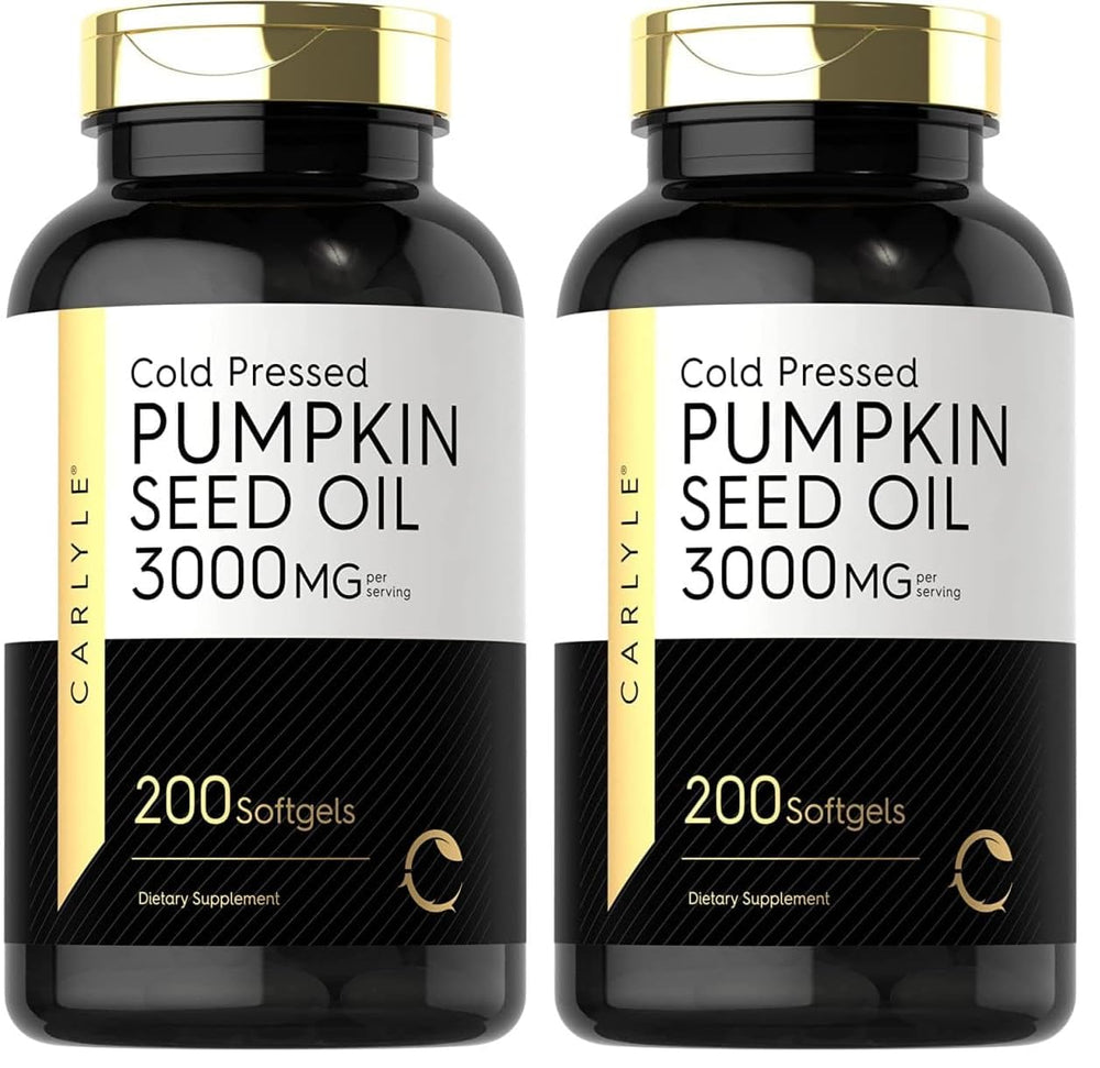Carlyle Pumpkin Seed Oil 3000mg bottle - 200 softgels