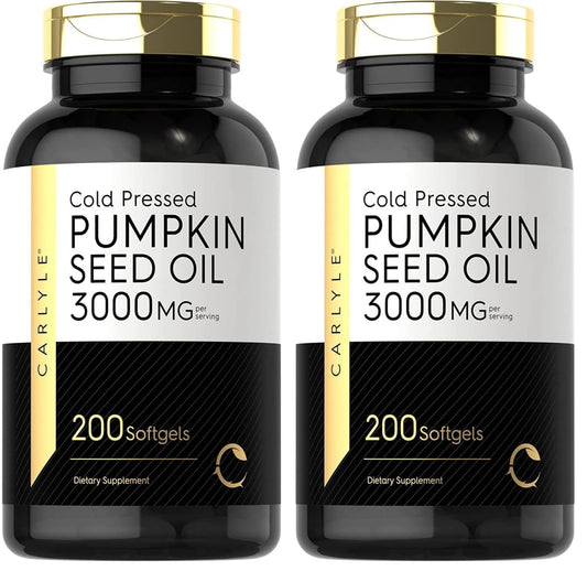 Carlyle Pumpkin Seed Oil 3000mg bottle - 200 softgels