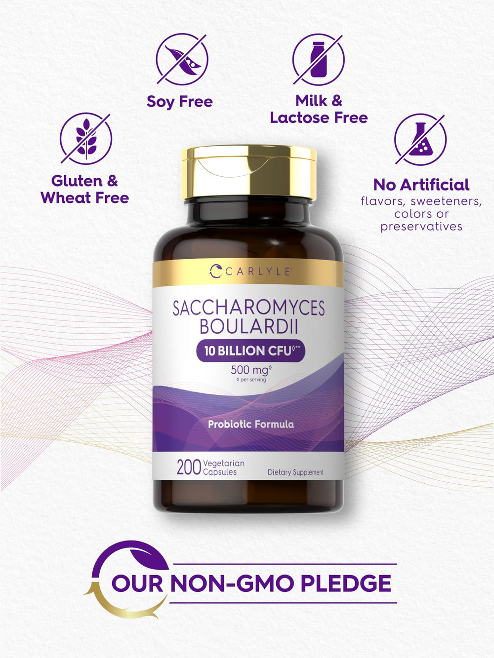 Back label showing supplement facts