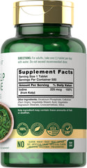 Carlyle Sea Kelp Iodine Supplement label with 225 mcg per tablet