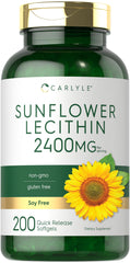 Carlyle Sunflower Lecithin Softgel Capsules bottle – front view