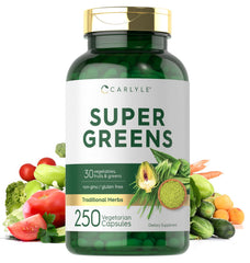 Carlyle Super Greens Capsules bottle – front view