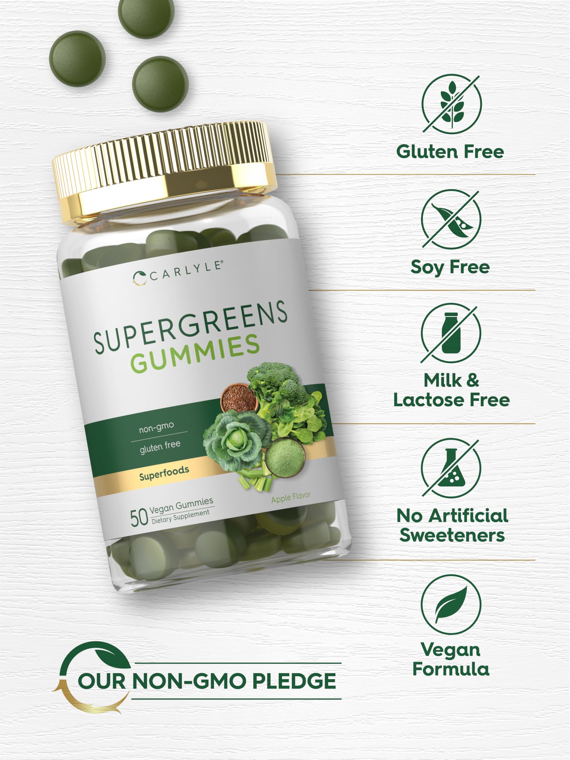 Bottle with label highlighting vitamins and minerals