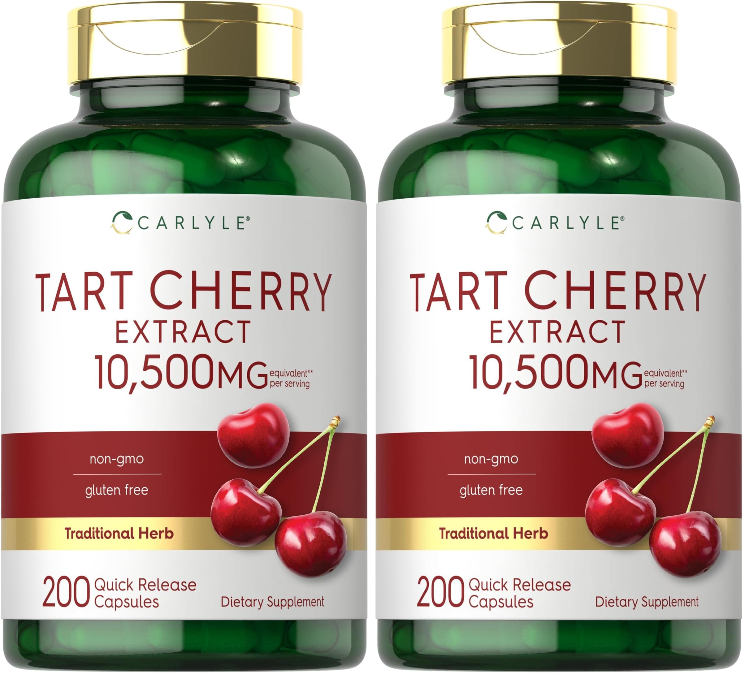 Front view of Carlyle Tart Cherry Capsules Pack of 2
