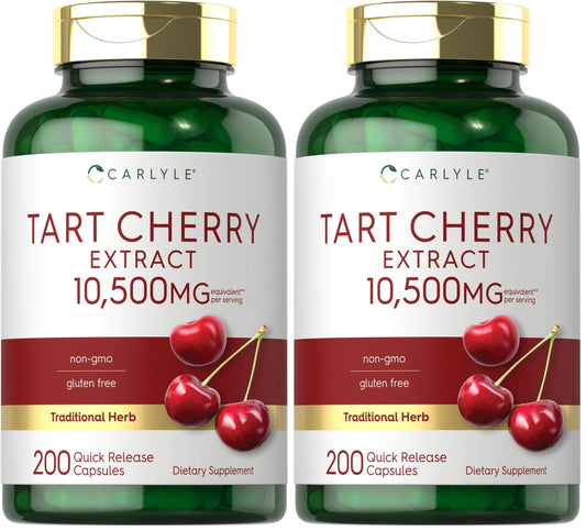 Front view of Carlyle Tart Cherry Capsules Pack of 2