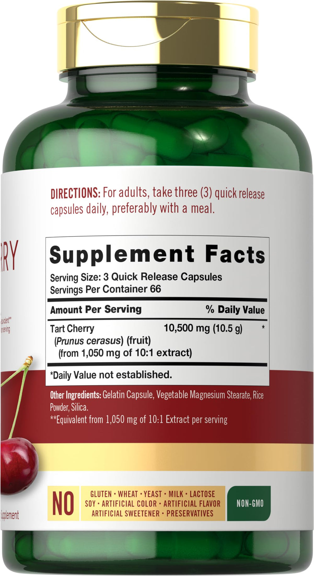 Two blister packs of Tart Cherry Capsules for maximum potency
