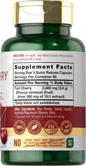 Carlyle Tart Cherry Extract Capsules 200-count bottle