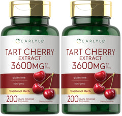 Bottle of Carlyle Tart Cherry Extract Capsules – Pack of 2